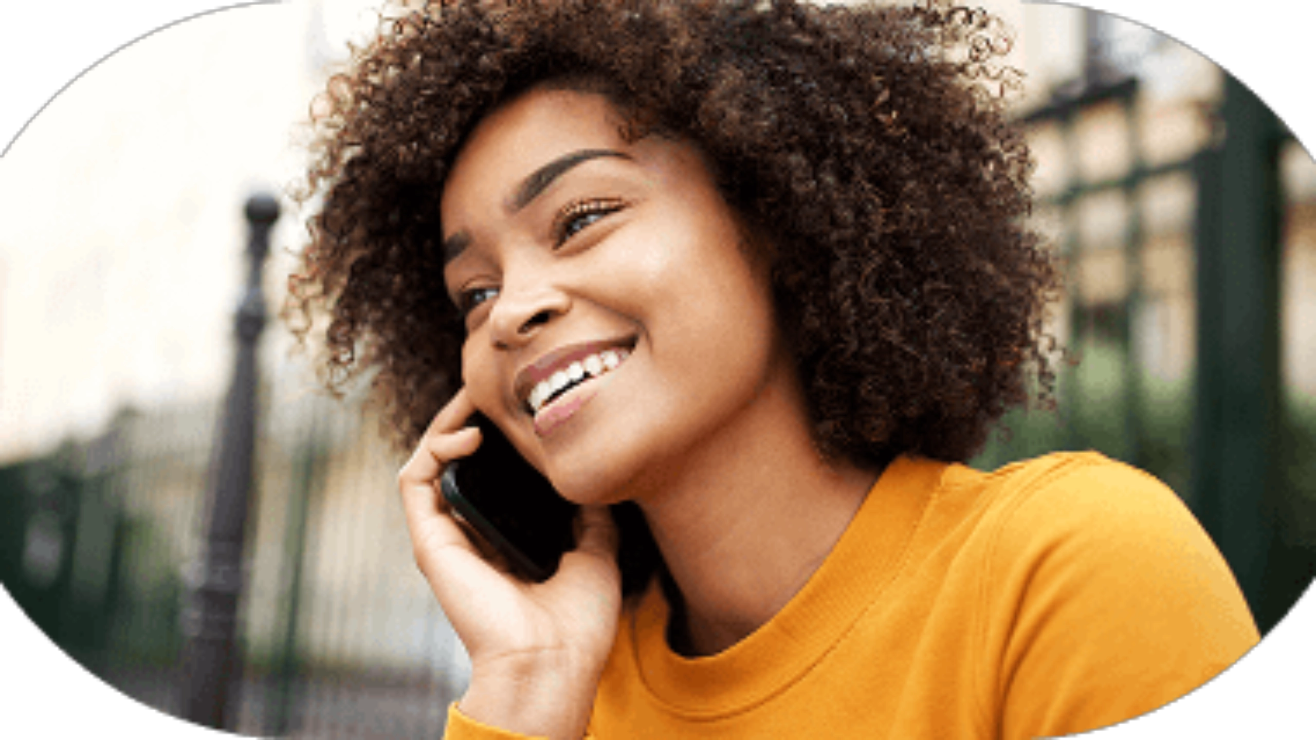 Lady on a mobile phone